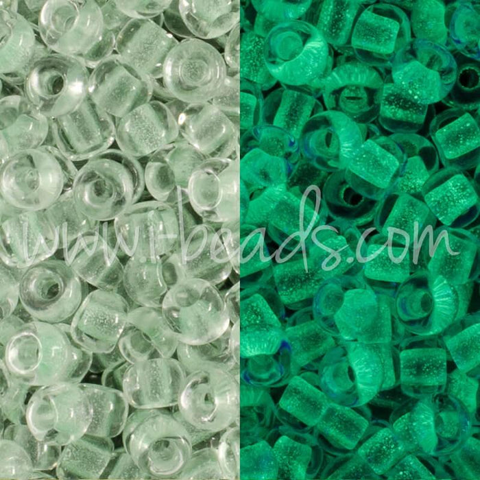 Acheter au détail cc2722 perles de rocaille Toho 11/0 Glow in the dark mint green/bright green (10g) ?id=17502898684039