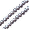 Acheter Perles d'eau douce rondes gris irisé 4mm sur fil (1)