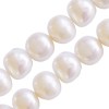 Vente Perles d'eau douce pépites blanc 7mm sur fil (1)
