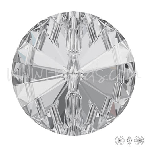 Bouton rond Cristal 3015 crystal 18mm (1) - LaMercerieDesCopines