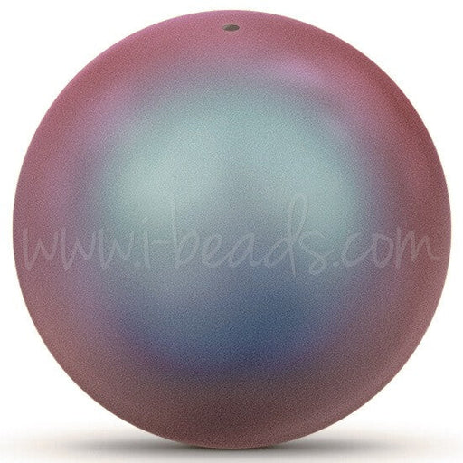 Perles Cristal 5810 crystal iridescent red pearl 12mm (5) - LaMercerieDesCopines