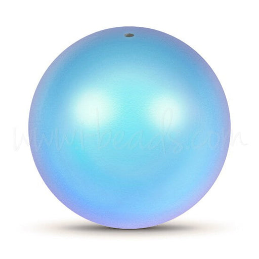 Perles 5810 Cristal crystal iridescent light blue pearl 8mm (20) - LaMercerieDesCopines