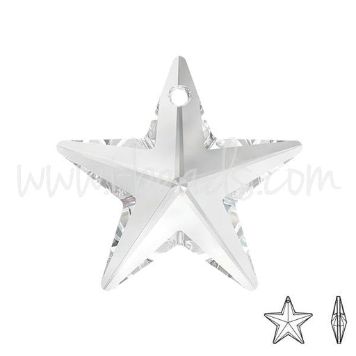 Acheter au détail pendentif étoile Cristal crystal 28mm (1)