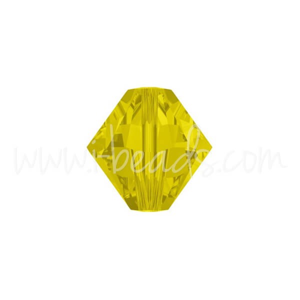 Achat au détail Perles 5328 Cristal xilion bicone yellow opal 3mm (40)