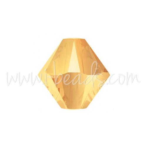 Vente Perles Cristal 5328 Xilion bicone crystal Metallic sunshine 4mm (40)