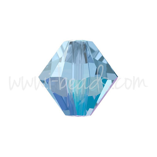 Achat au détail Perles Cristal 5328 xilion bicone light sapphire shimmer 4mm (40)