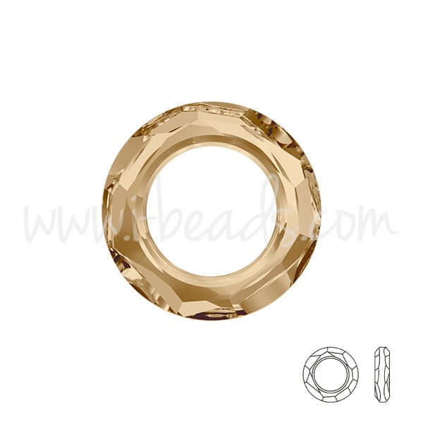 Vente au détail anneau cosmic Cristal crystal golden shadow 14mm (1)