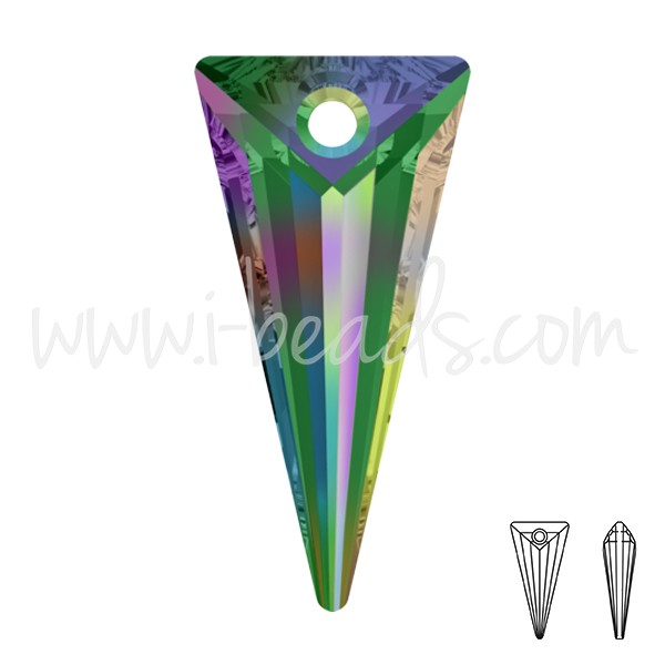 Pendentif Cristal 6480 spike crystal vitrail medium 18mm (1) - LaMercerieDesCopines