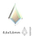 2771 Cristal flat back KITE rhinestones crystal AB 8.6x5.6mm (5) - LaMercerieDesCopines