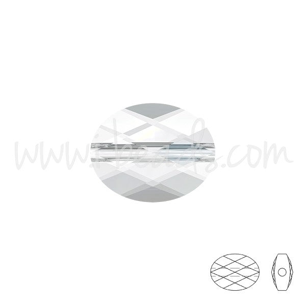 Perles mini ovales Cristal 5051 crystal 8x6mm (2) - LaMercerieDesCopines