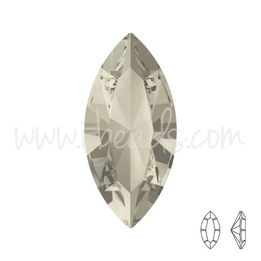 Achat au détail Cristal 4228 navette crystal silver shade 15x7mm (1)