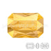 Perle Cristal 5515 Emerald cut crystal metallic sunshine 18x12mm (1) - LaMercerieDesCopines