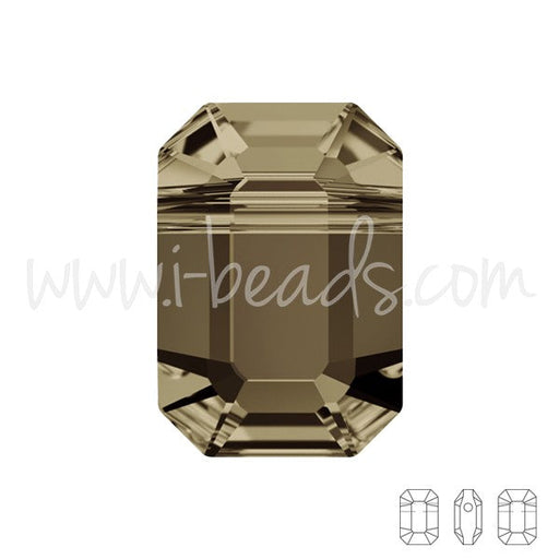 Perles Cristal 5514 pendulum smoky quartz 8x5.5mm (2) - LaMercerieDesCopines