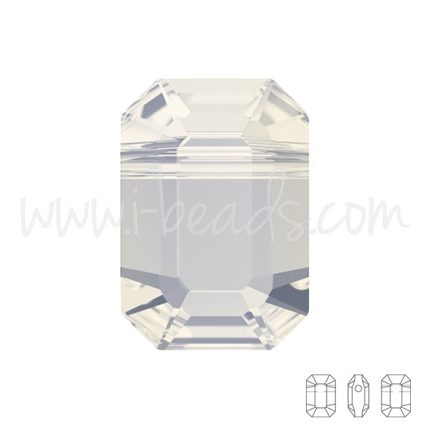 Perles Cristal 5514 pendulum white opal 8x5.5mm (2) - LaMercerieDesCopines