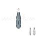 Pendentif Cristal 6533 raindrop crystal silver night rhodium 17.5mm (1) - LaMercerieDesCopines