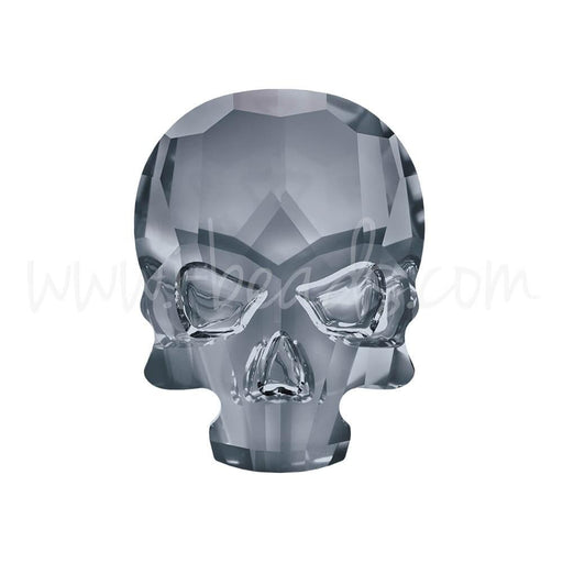 Strass à coller Swarovski 2856 skull flat back crystal silver night 14x10.5mm (1) - LaMercerieDesCopines ?id=17503030214791