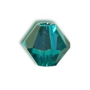 Creez avec perles Cristal 5328 xilion bicone blue zircon ab 4mm (40)