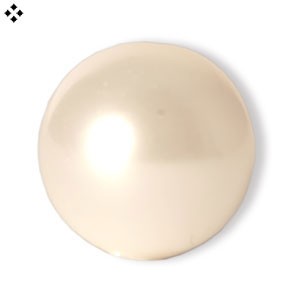 Perles Cristal 5810 crystal white pearl 8mm (20) - LaMercerieDesCopines