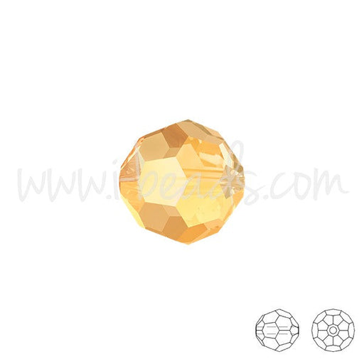 Creez Perles rondes Cristal 5000 crystal metallic sunshine 6mm (10)