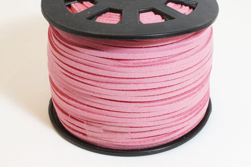 Creez avec suédine rose 3mm cordon au mètre