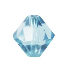 Vente au détail Perles Cristal 5328 xilion bicone aquamarine 6mm (10)
