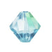 Vente au détail Perles Cristal 5328 xilion bicone aquamarine ab 6mm (10)