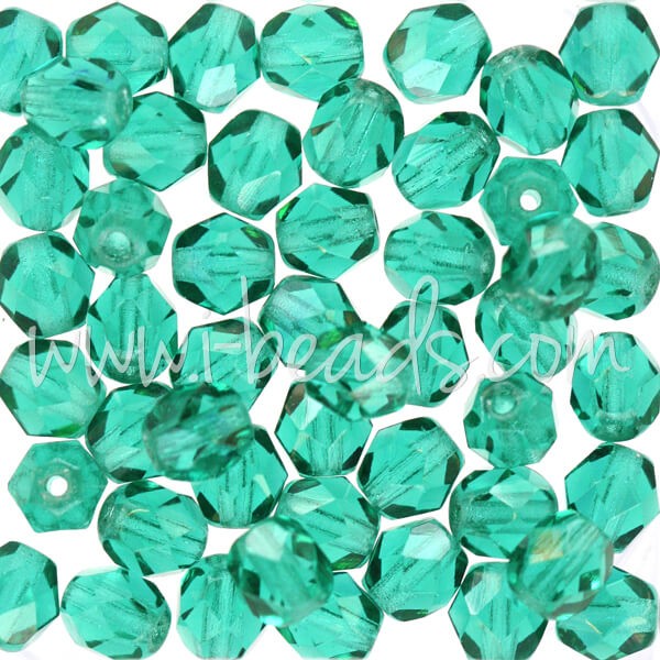 Acheter en gros Perles facettes de bohàÂ¨me emerald 6mm (50)
