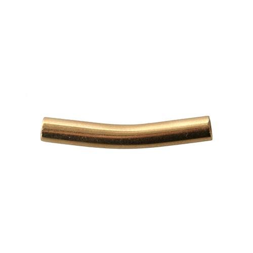 Vente tube courbé laiton doré 4x27mm (1)