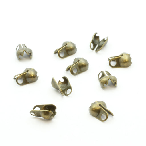 Acheter au détail calottes x10 chaine billes 2,5mm bronze apprêts création bijoux