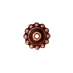 Achat en gros Perle rondelle precision métal finition cuivre vieilli 8mm (2)