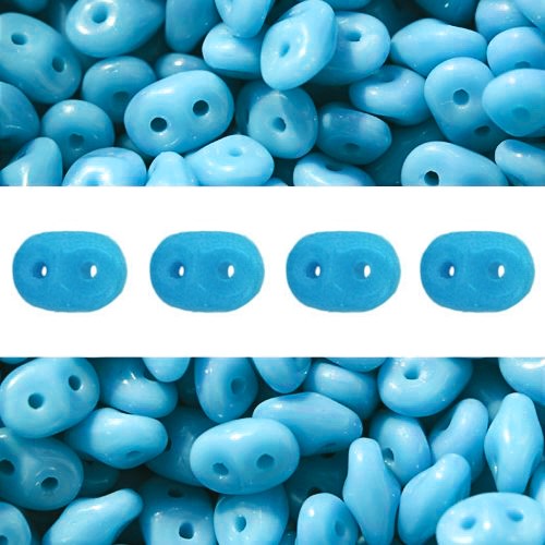 Acheter Perles Super Duo 2.5x5mm Blue Turquoise (10g)