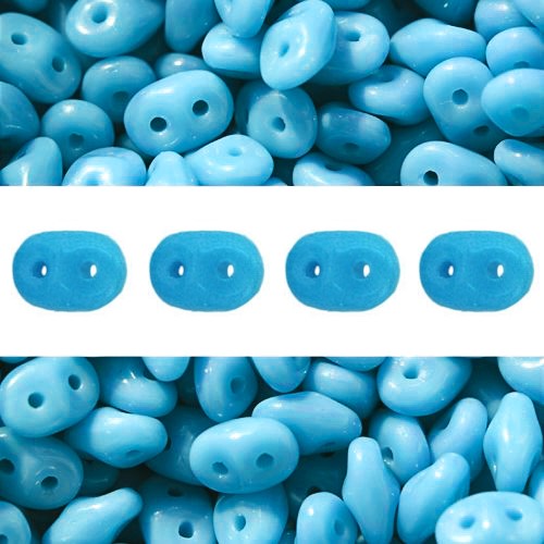Acheter Perles Super Duo 2.5x5mm Blue Turquoise (10g)