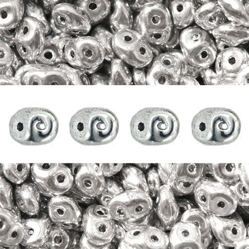 Acheter Perles Super Duo 2.5x5mm silver (10g)