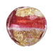 Creez Perle de Murano bombée rose et or 14mm (1)
