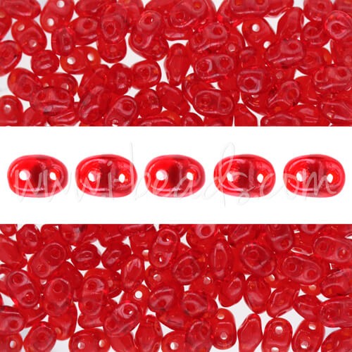 Creez Perles MiniDuo 2.5x4mm luster siam ruby (10g)