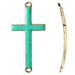 Acheter Lien croix pour bracelet émail époxy turquoise 22x46mm (1)