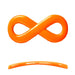 Achat lien infini pour bracelet orange fluo 20x35mm (1)