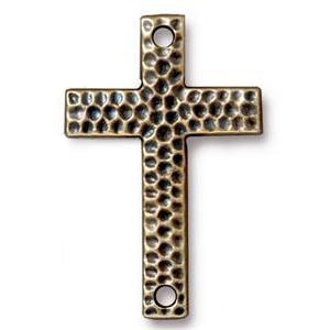Acheter Lien croix martelé plaqué or 25x40mm (1) ?id=17503383388295