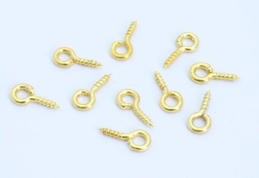Acheter au détail pitons à vis 8mm doré x10 apprèts pour créations de bijoux