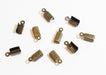 Achat embouts cordon bronze 12x5mm apprêts création de bijoux