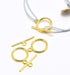 Acheter 2 sets de fermoirs toggle or 15 x 2 mm fermoir en T ideal pour bracelet ou collier et support sautoir
