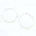 Acheter en gros 2 paires de créoles dorées 45x0,8 mm sans Nickel boucles d'oreilles vendues par 2 paires (x4 unités)