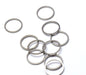 Vente 10 anneaux noir gun metal connecteurs or 12x1 mm, Trou: 10 mm apprèt bijoux