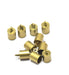 Creez embouts cordon ou pompon x10 bronze clair 10x6x5 mm, Trou: 1.2 mm Lot de 10 embouts cordon