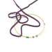 Vente en gros fil 230 perles environ violet mat tube 1 mm trou 0,8 mm en verre mat à enfiler à un fil ou BO ou chaine pour