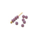 Acheter 10 perles parme foncé à facettes en verre imitation jade 3.5~4x2.5~3mm trou: 0.5mm à enfiler à un fil un clou perlé en brelo