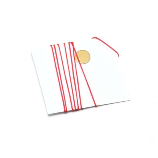 Creez avec 4 mètres de Cordon très fin rouge en polyester 0,5 mm pour bijoux cordon ou macramé