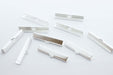 Creez 20 embouts ruban griffe 25mm argenté