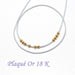 Achat en gros 20 fines perles laiton plaqué or 18 K OR 3 mm, Trou: 1 mm Apprèts bijoux par 20 pour toutes les crations DIY uniques