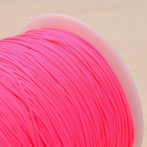 Achat au détail 4 mètres de Cordon Rose Fluo 1mm